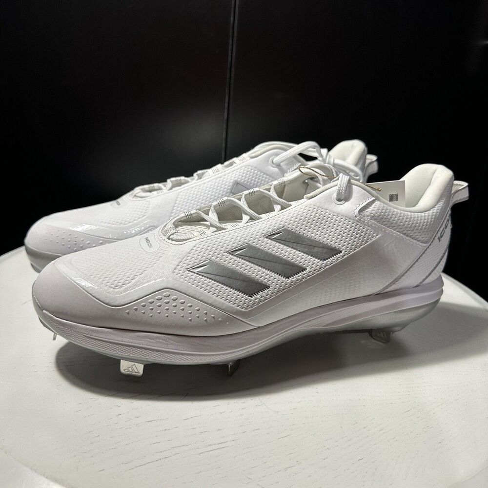 Men's White Adidas Icon 7 Baseball Cleats Size 13 NWT FZ1557